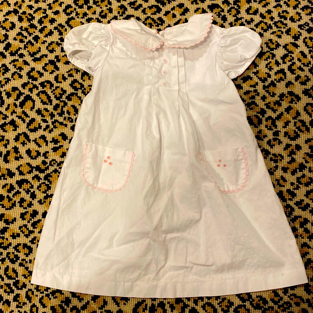 dondolo size 2 white dress with pockets